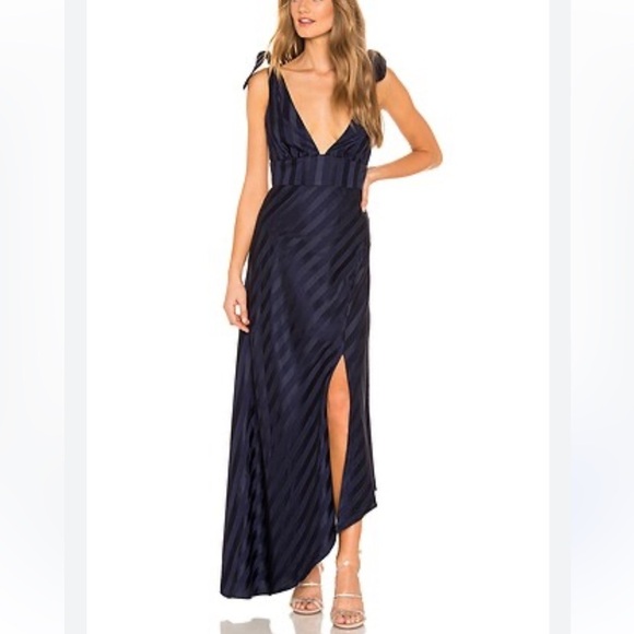 Keepsake The Label Revolve Abound Gown Dress S (US4) Navy Full Lengthh NWT! - Picture 1 of 13